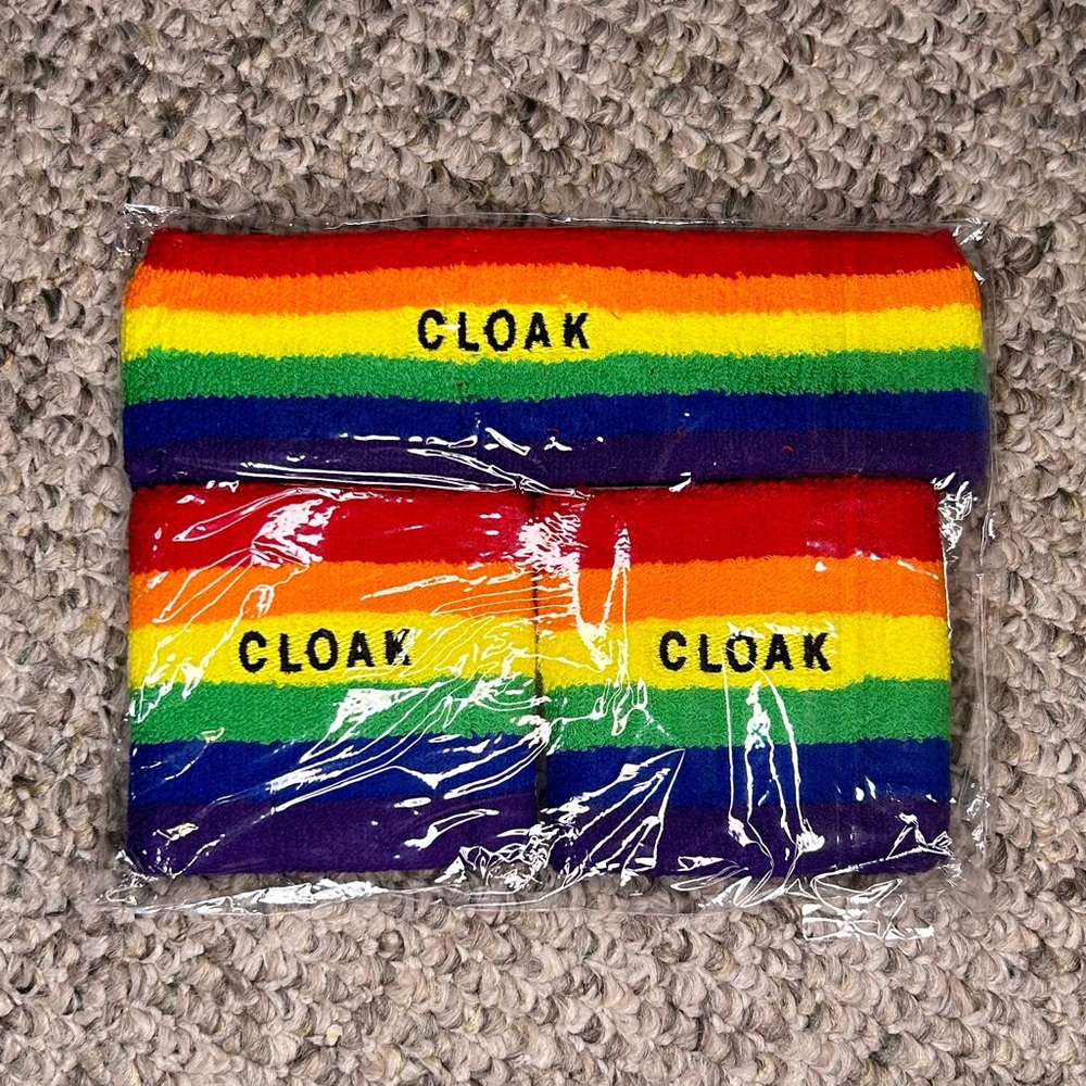 Cloak Pride Wristband and Headband Set